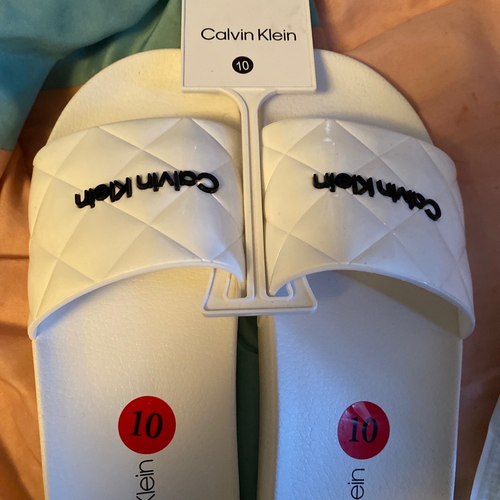 Calvin Klein slides . Brand New